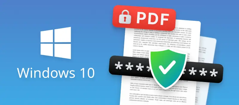 Password Protect a PDF on Windows 10